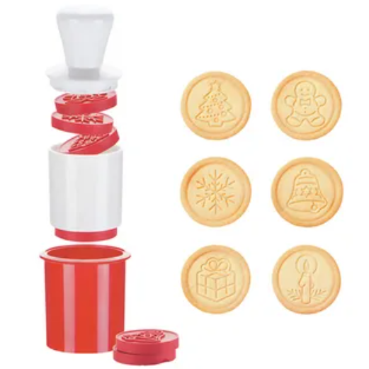 Set of cookie stamps, 6 patterns