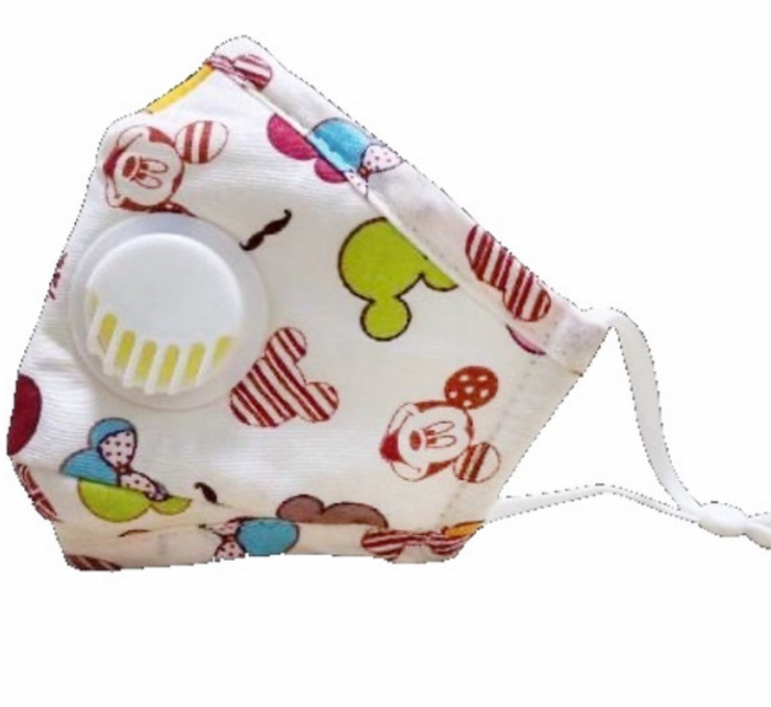 Children's respirator mask with valve + replaceable filter, MICS