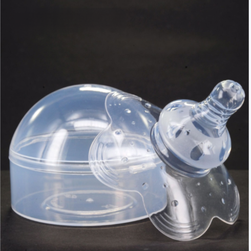 Breast protector for feeding in a container