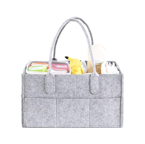 Portable organizer with felt handles