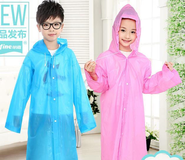 Raincoat for children (6-12 years) Pink