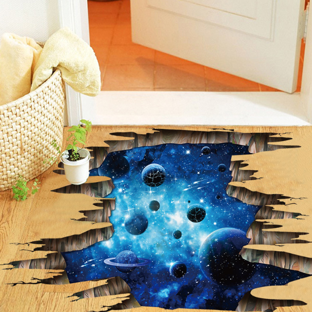 3D interior sticker on the floor ТSpaceУ