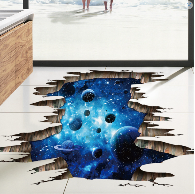 3D interior sticker on the floor ТSpaceУ