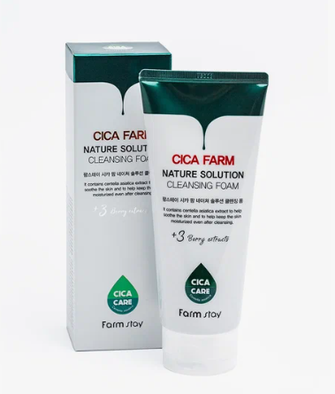 Facial cleansing foam with Centella FARMSTAY, 180 ML