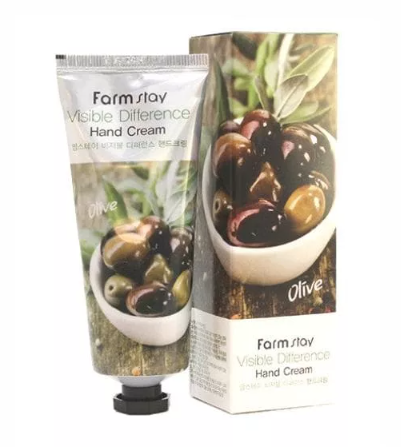 Moisturizing hand cream with olive extract FARMSTAY, 100 g