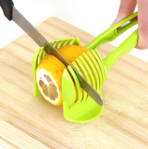 Fruit and vegetable slicing holder