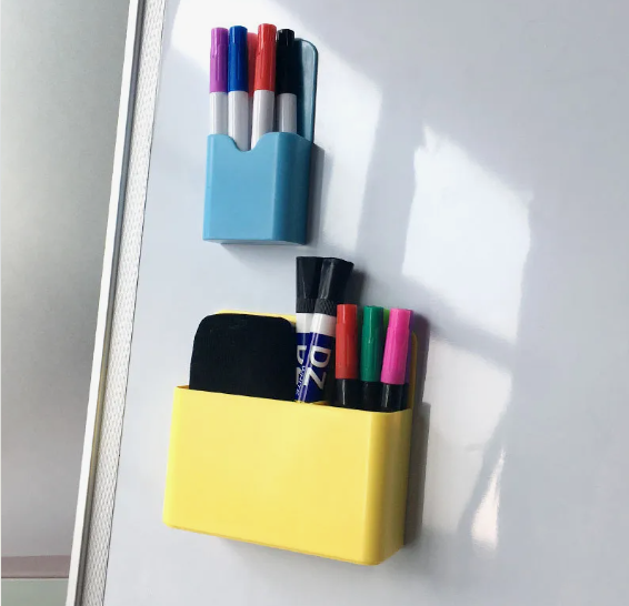 Magnetic container for fridge/board