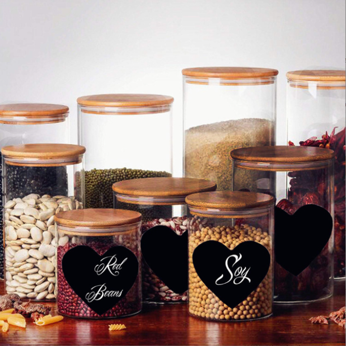 Roll of slate stickers for jars ТHeartsУ (150 pcs.)