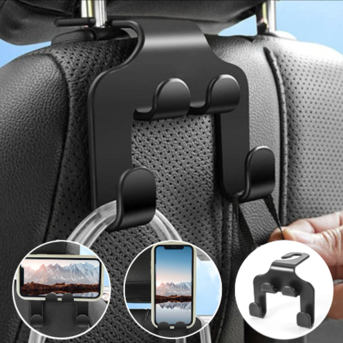 Car holder-hook for cell phone