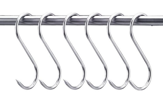 Metal S-hook, pointed (1 pc.)