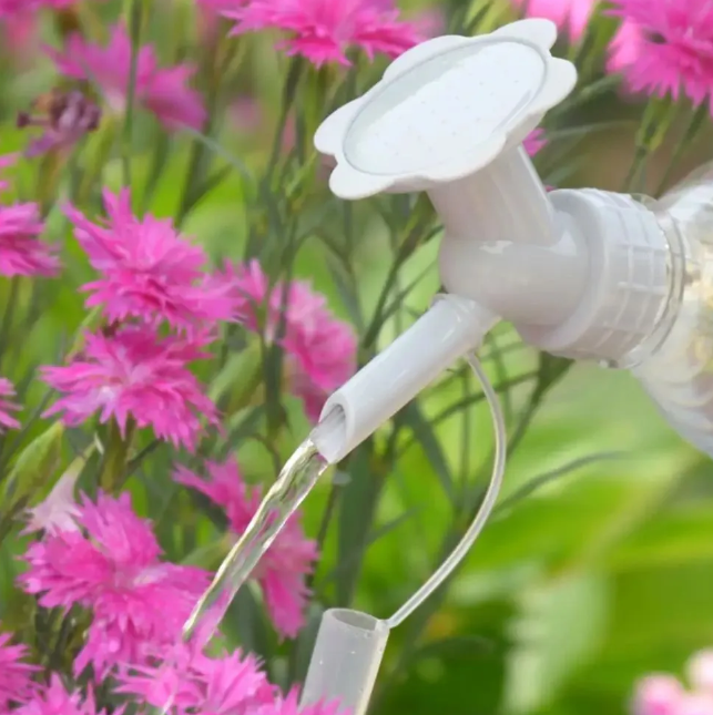 Bottle watering can with spout