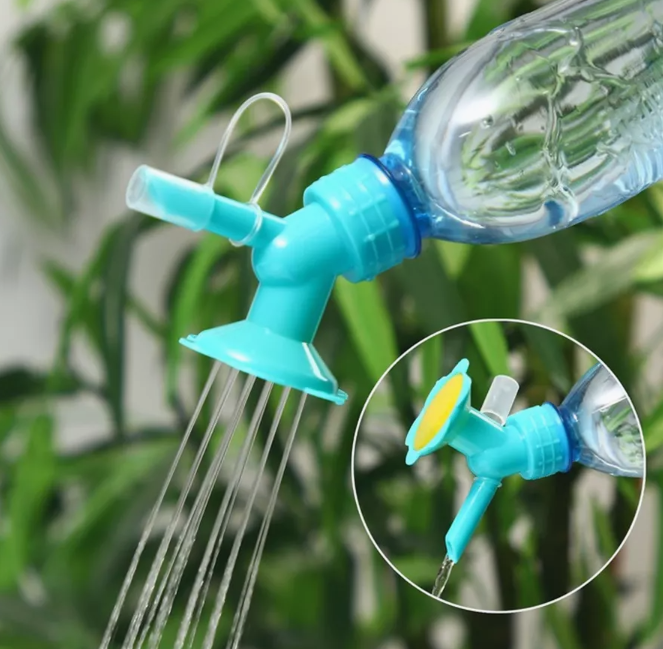 Bottle watering can with spout