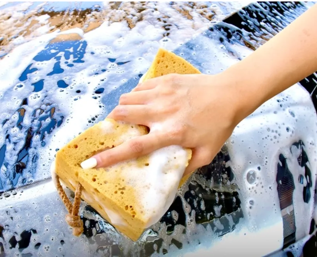 Large-porous sponge for car wash