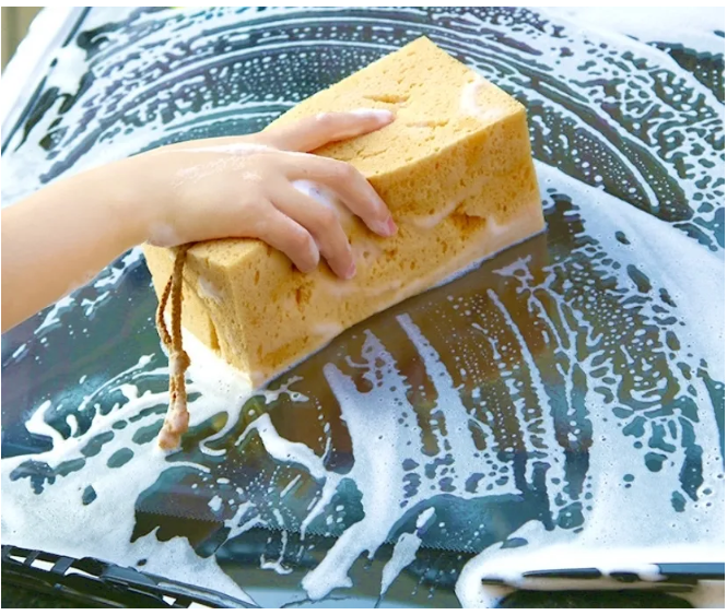 Large-porous sponge for car wash