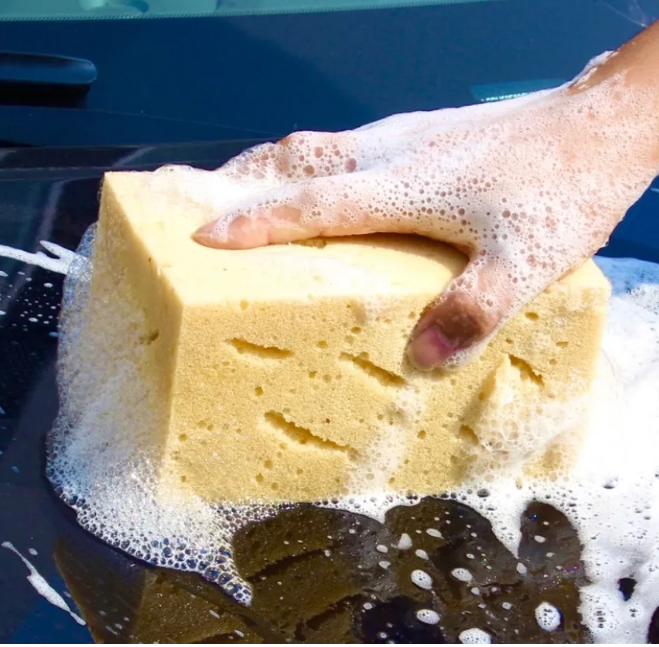 Large-porous sponge for car wash