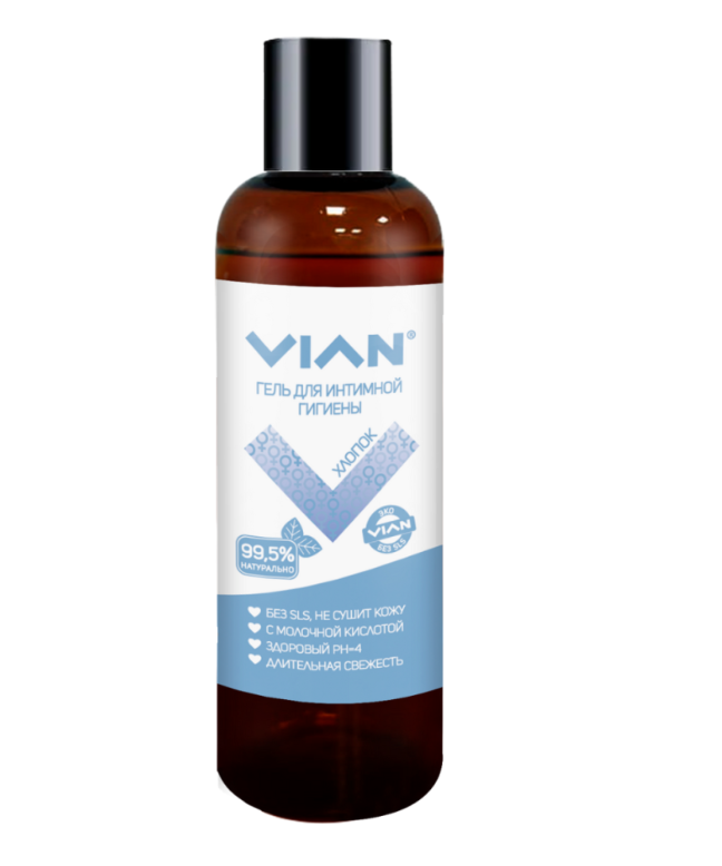 Natural intimate hygiene gel VIAN ТCottonУ, 200 ml