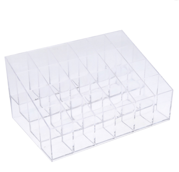 Acrylic organizer for cosmetics, 24 cells