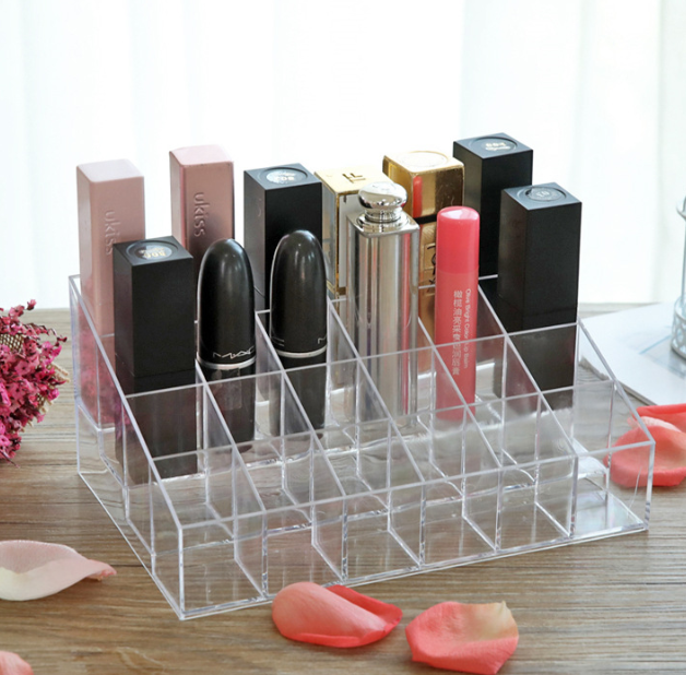 Acrylic organizer for cosmetics, 24 cells