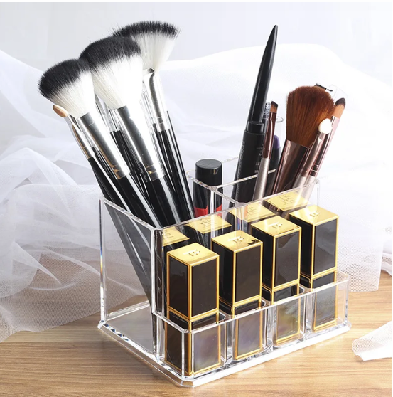 Acrylic organizer for cosmetics, 7 cells