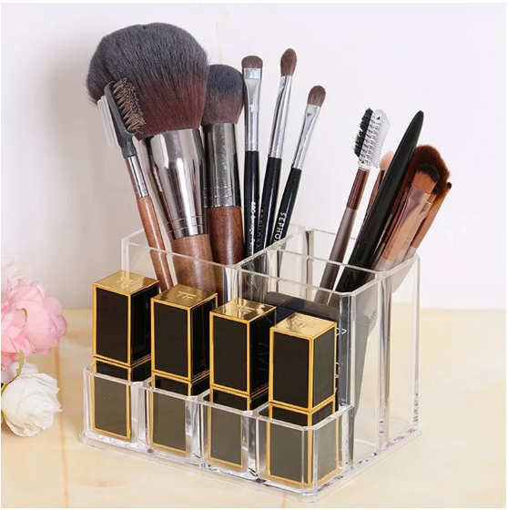 Acrylic organizer for cosmetics, 7 cells