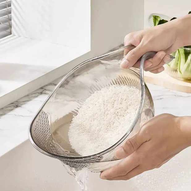 Universal sieve colander with handle