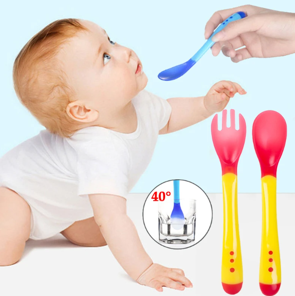 Children's silicone thermo fork (1 pc.)