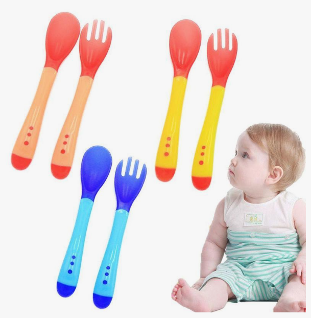 Children's silicone thermo fork (1 pc.)