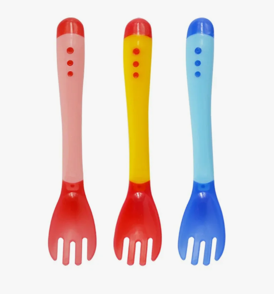 Children's silicone thermo fork (1 pc.)