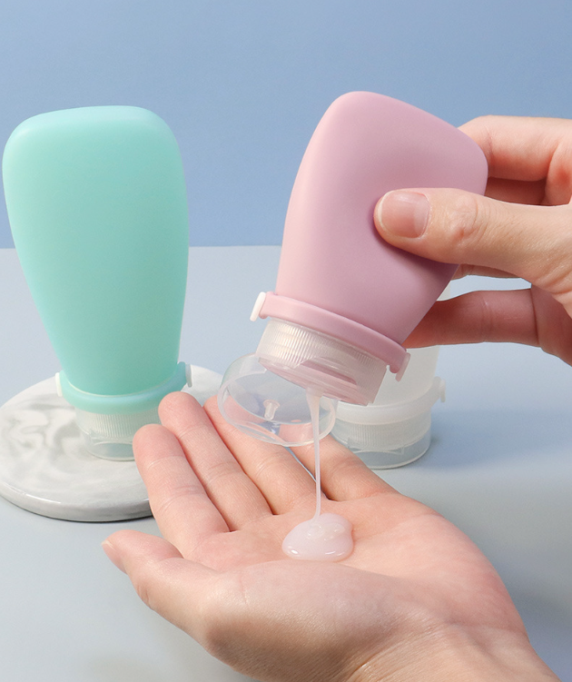 Travel silicone bottle for cosmetics, MICS