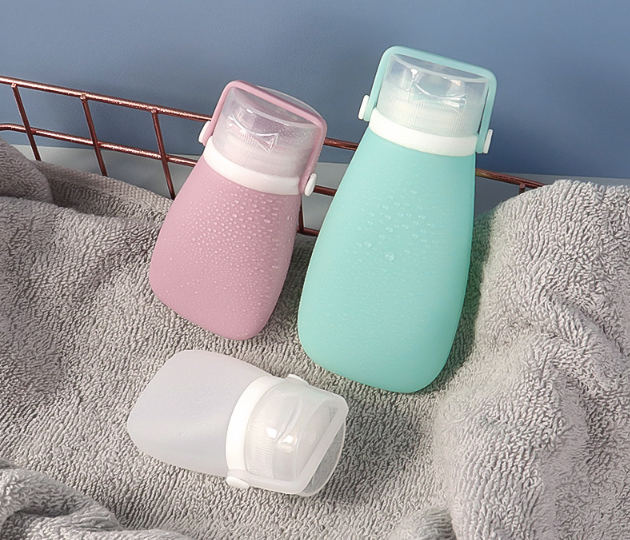 Travel silicone bottle for cosmetics, MICS