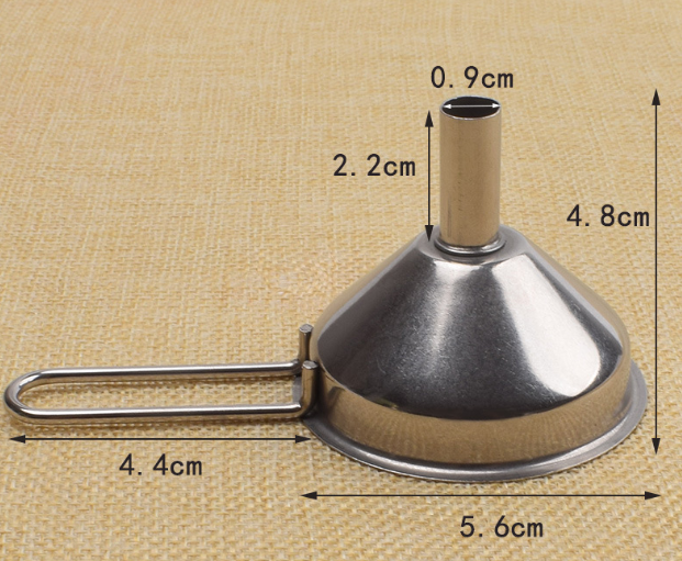 Compact funnel with stainless steel handle