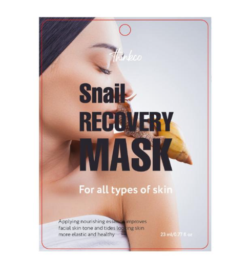 Facial tissue mask with snail mucin extract Thinkco, 23 ml