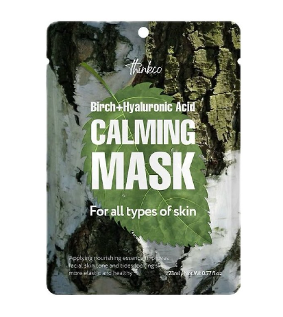 Facial tissue mask with Japanese birch bark extract and hyaluronic acid Thinkco,23 ml