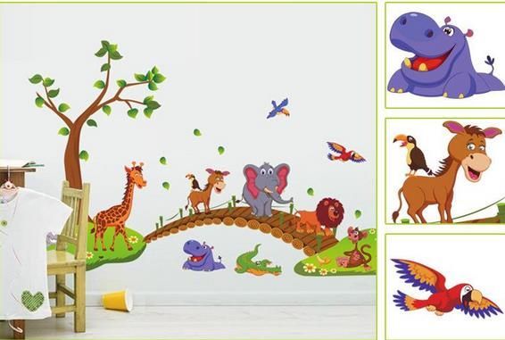 Interior sticker ТBridge with animals