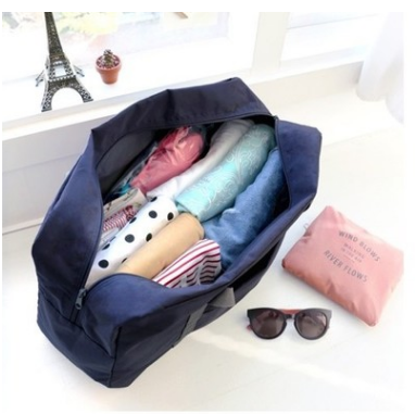 Folding Luggage Bag Blue