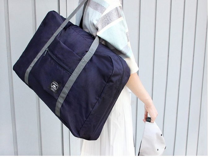 Folding Luggage Bag Blue