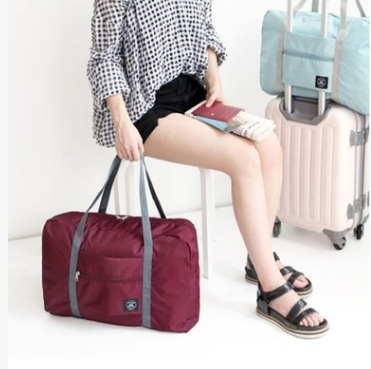 Folding luggage bag Burgundy