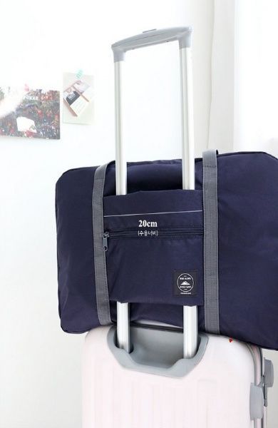 Folding Luggage Bag Blue