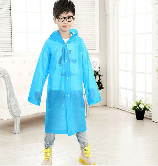 Raincoat for children (6-12 years old) Blue