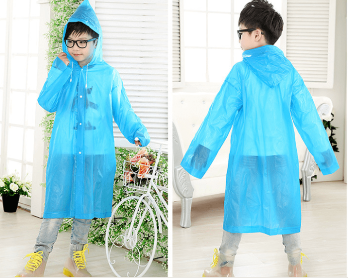 Raincoat for children (6-12 years old) Blue