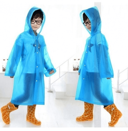 Raincoat for children (6-12 years old) Blue