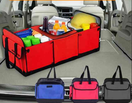 Trunk organizer with thermal compartment