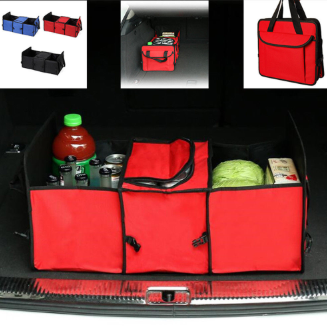 Trunk organizer with thermal compartment