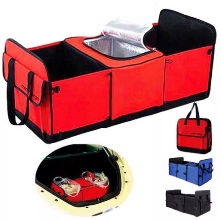 Trunk organizer with thermal compartment