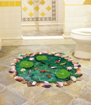 3D interior sticker ТPond with FishesУ