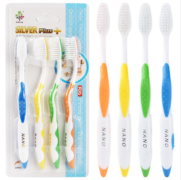 Silver Ion Toothbrushes (4 pcs)