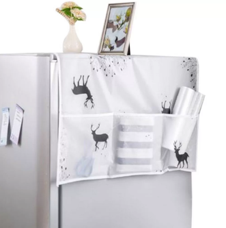 Refrigerator cover with pockets