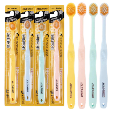 Antibacterial toothbrush with wide bristles (1 pcs.) NANO