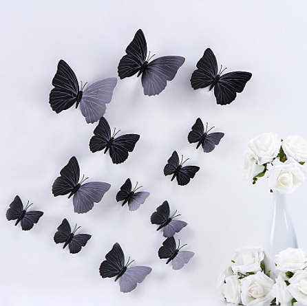 Interior wall decals ТButterfly 3DУ