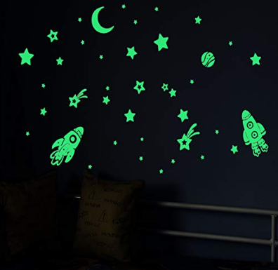 Set of luminous wall stickers ТSpaceУ